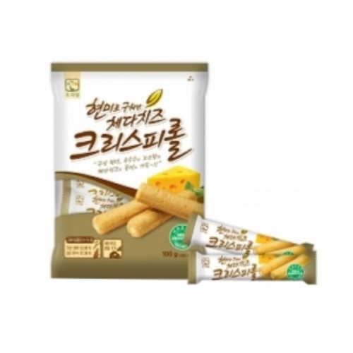 우리밀 현미로 구워낸 체다치즈 크리스피롤 21곡 100g,소셜에코,별별마켓,사회적기업,유통