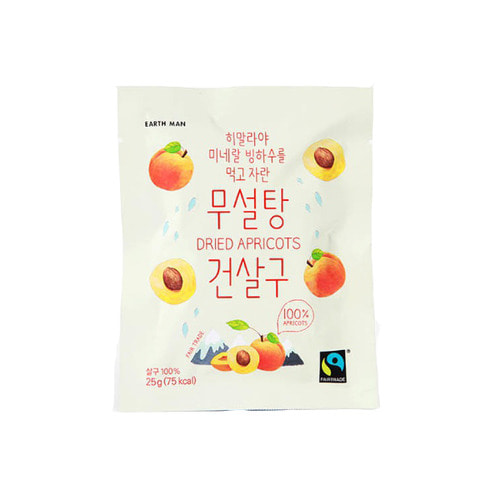 어스맨 히말라야 건과일 건조과일 건살구 25g,소셜에코,별별마켓,사회적기업,유통