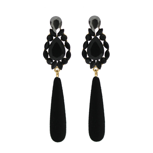 Black Swan_벨벳 드롭_Earrings