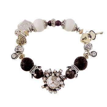 Beautiful Waltz_Black&amp;White_gemstone_원석_Bracelet