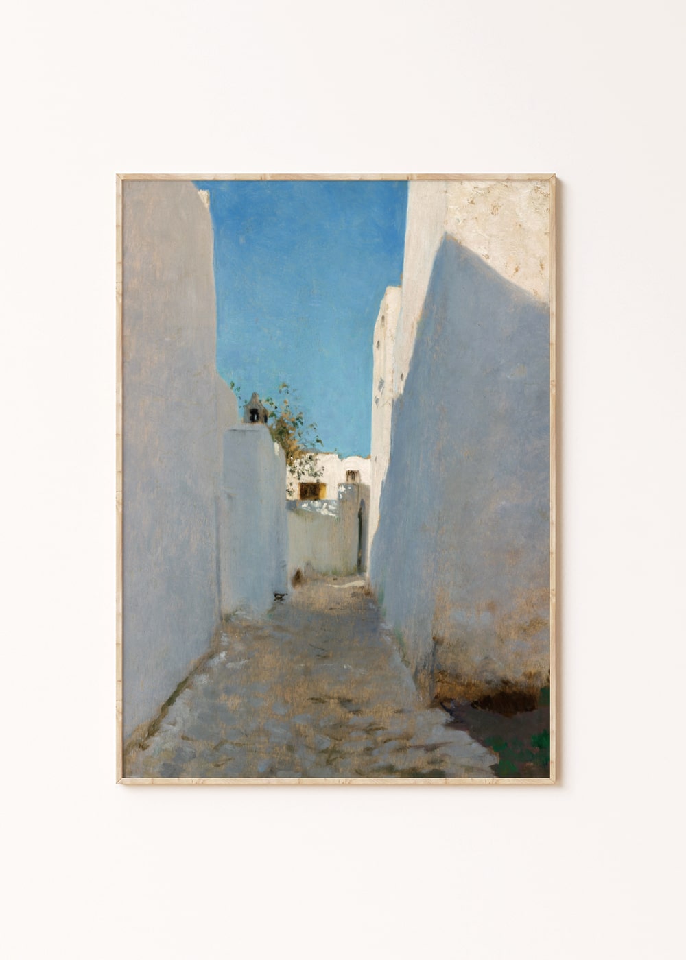 모로코의 푸른 골목