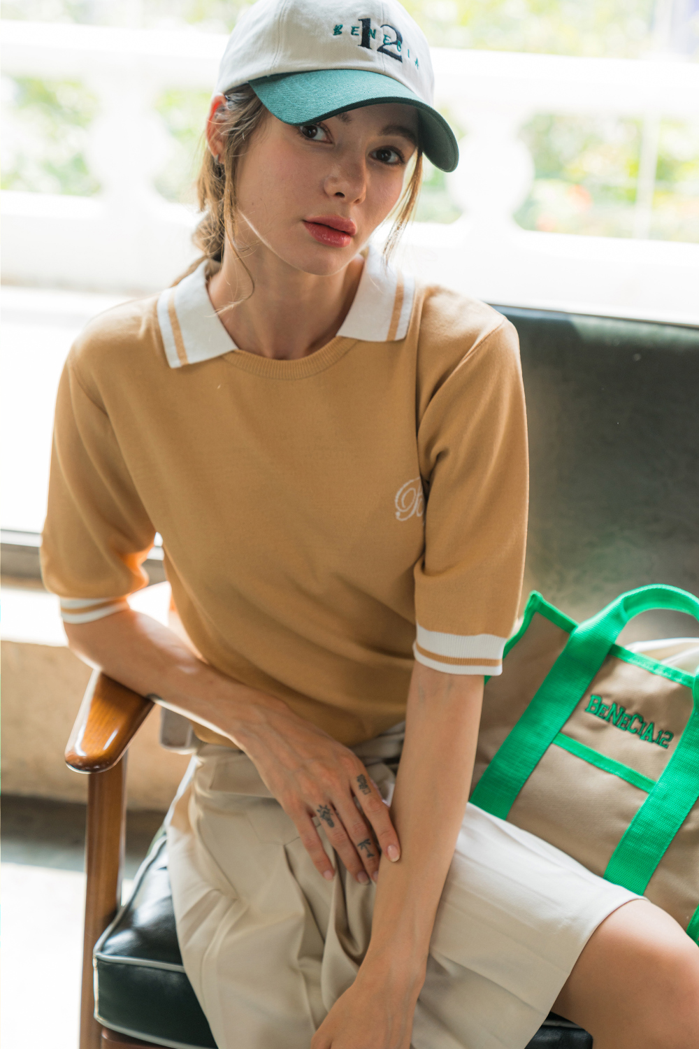 半袖Tシャツモデル着用画像-S1L25