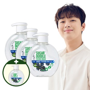 [이찬원세제] 슈가버블 주방세제 친환경 블루베리드롭 470mLx3개 (+본품 470mL 더)