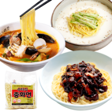 수타식 중화면 1.15kg (230g x 5개) 짜장면 짬뽕 면