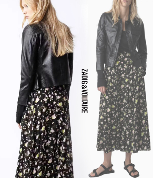 ZADIG &amp; VOLTAIR*  floral skirt ;기분까지 산뜻해지는 플로럴 스커트~~피팅추가~