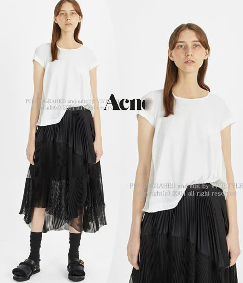 Acn*(or) cotton tee;소재감에서 오는 편안함에 여유로운 핏은 덤~ (특가세일 30% 할인이벤트/현금가/반품교환불가/정가68000)