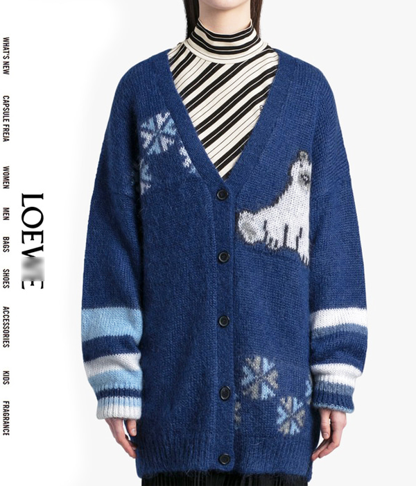 LOEW* Oversized Cardigan€1,300.00 모헤어의 보송함과 가벼움이 너무 매력적인 루즈핏 가디건!! ;피팅추가