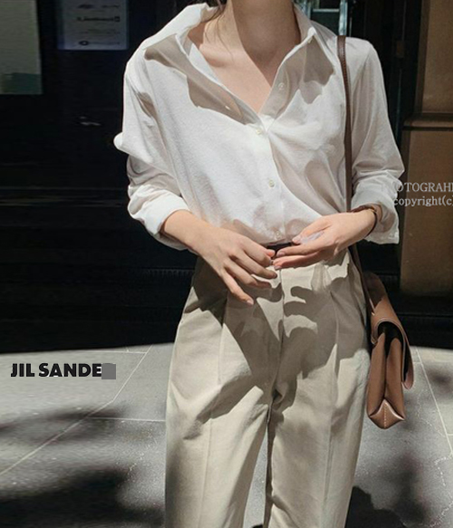 Jil sande* st~ pocket shirts;바이오워싱으로 더욱 부드럽고 편안한 핏감의 셔츠!! ;피팅추가