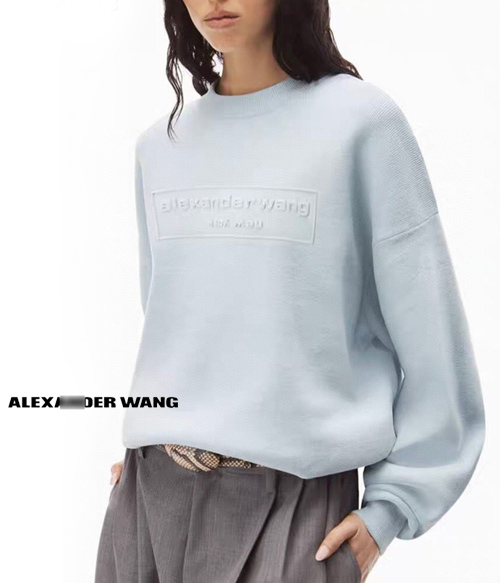 alexander wan* logo sweatshirts ;클린하게 만나볼수 있는 니트 맨투맨~~