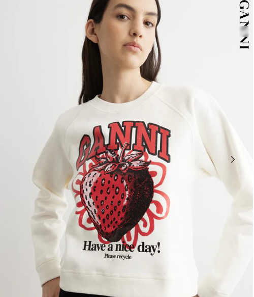 Gann* strawberry tee ;기분까지 상큼한  봄신상 딸기 맨투맨~~