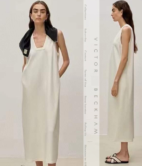 Victoria Beckha* square dress; 편안한 실루엣에 세련된 스퀘어넥 드레스~~