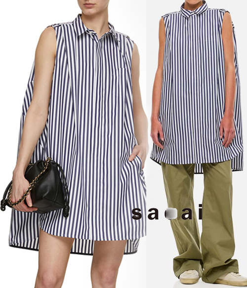 saca*(or) stripe dress ;아주 루즈한 핏이라 한여름에도 너무너무 시원하고 유니크하게 만나보실수 있어요~~~ ;피팅추가~