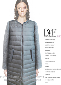 DIANE VON FURSTENBER* duckdown coat ;롱한 길이감으로 보온성을 더해드려요!(특가세일 30% 할인이벤트/현금가/반품교환불가/정가270000))