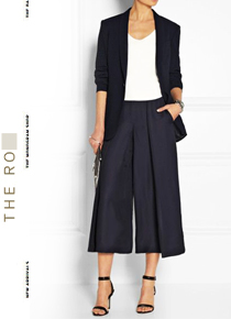 The Ro*(or) wide crop pants;입는 사람으로 하여금 세련된 감성으로 중무장하게해주는 활동성 너무 좋은 트라우저!!