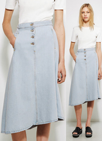 Acn* studio(or) denim midi skirt $330 실제 입어보고 핏에 반해버린 미디데님 스커트!! ;피팅추가