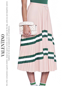 Valentin* Pleated skirt ;체형커버 감쪽같이~ 너무 편안한!!{블랙/피치}