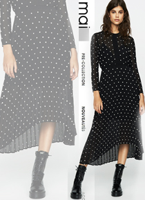 Maj*(or) chiffon midi dress;$470.00 이번주 품절1순위!!드라마틱하게 이뻐요~~;피팅추가