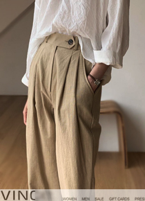 vinc* st~linen pants;루즈한 편안함과 스타일리시함으로 완성!!