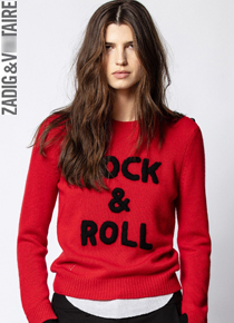 Zadi* &amp; Voltaire rock &amp; roll sweater; 데님과 함께 너무 스타일리시하다능!!