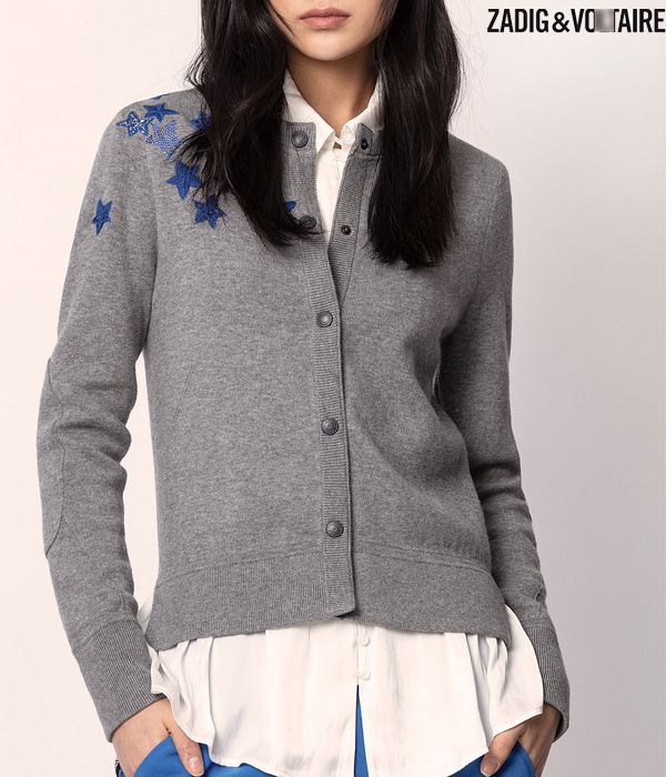 Zadig&amp;Voltair*(or) Embroidery Cardigan $490.00 하프프라이스 소량입고!! 퀄러티 걱정은 넣어두셔요^^;