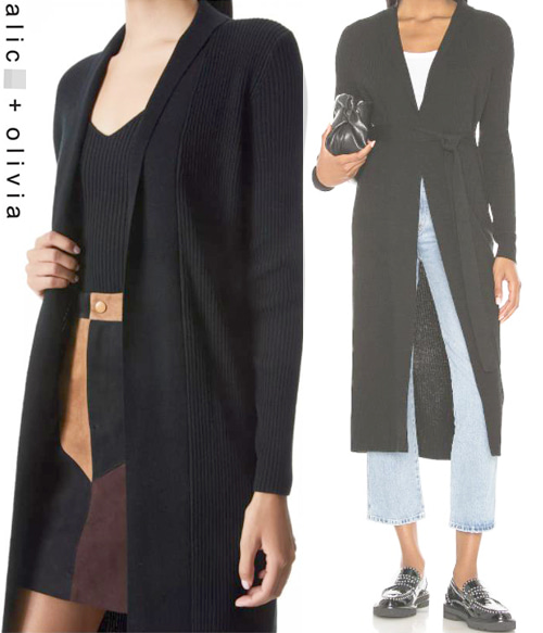 Alice + Olivi*(or) Long Cardigan $440.00 입으면 더욱 슬림해지는 롱가디건!! ;피팅추가