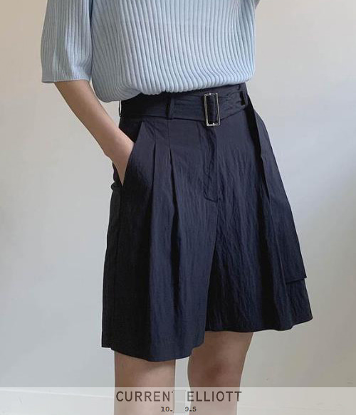 curren* elliott st~belted shorts;에이라인으로 다리는 더욱 슬림하게~벨트로 깔끔하게!!