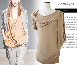 Door* (or) asymmetric drape top - 실루엣에 한번 더 반하는 아이~ 