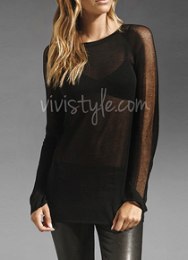 alexander wan* sheer long sleeve tunic - 모노톤의 세련감과 슬림착시효과까지 주는 기특한 라인!!