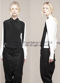 3.1 Phillip Li*(or) White Silk Shadow Shirt ~매장가 아신다면 꼭 만나보셔야죠~~^^