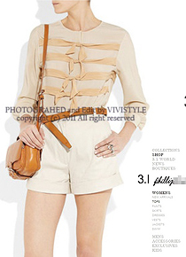 3.1 Philli** Lim(or) Beige Bow-front Silk Crepe De Chine Blouse ; 하프가격으로 만나보세요^^