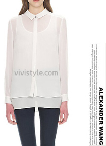 alexander wan*(or) layered silk blouse - 알왕 매니아라면 꼭 챙겨두어야할 아이~