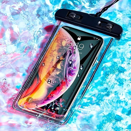 IPX8등급 갤럭시 아이폰 전기종 호환 스마트폰 핸드폰 야광 물놀이 방수팩