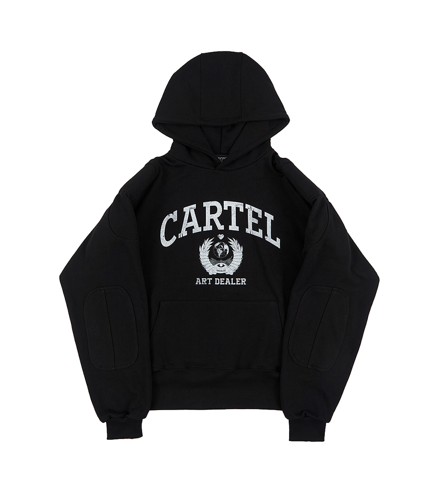 【SundayOffClub】Cartel Shoulder Padded Heavy Terry Hoodie SUNDAYOFFCLUB