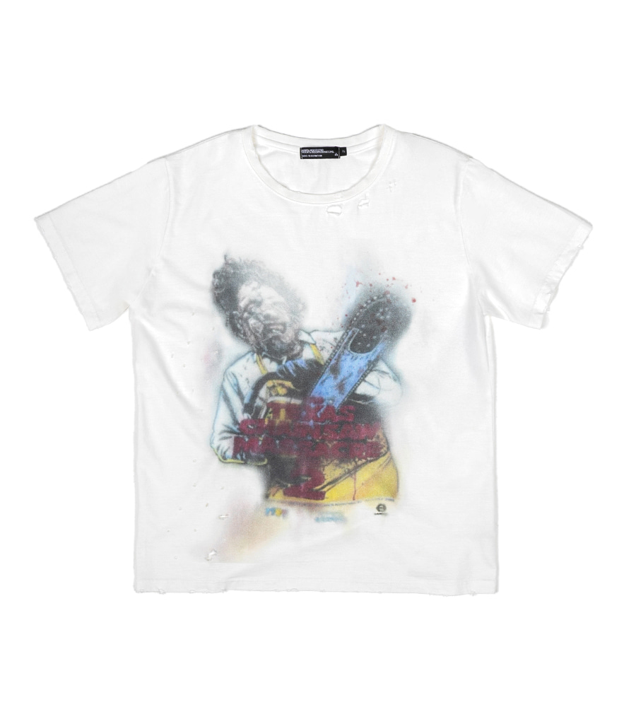 ●SUNDAYOFFCLUB● Texas Chainsaw Massacre Vintage Thrashed T SUNDAYOFFCLUB
