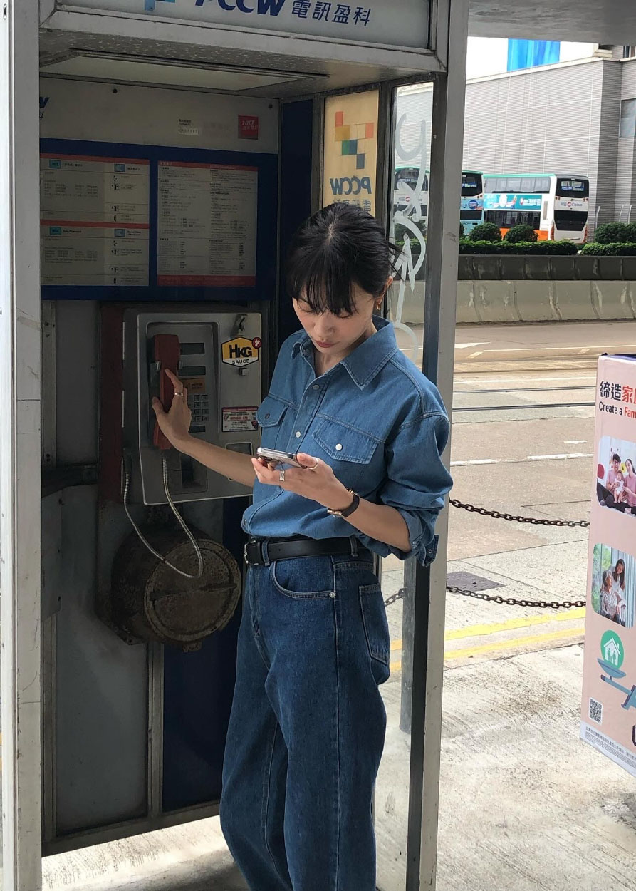 [REFURB/50%] Western Denim Shirt - Mid blue