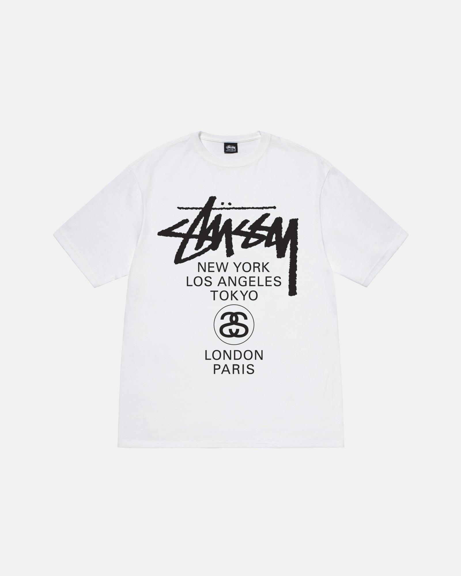 [빠른미국배송] 스투시 Stussy 월드투어 티셔츠 화이트울랄라 편집샵