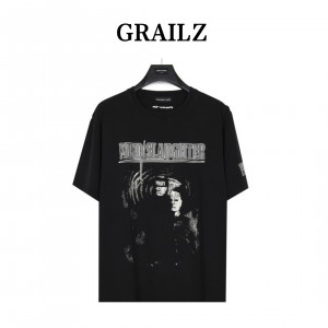 Grailz グレイルズ ウォッシング マンツーマンTシャツ プリント 半袖Tシャツ G422903