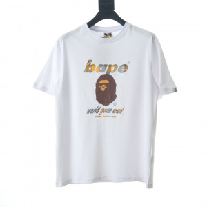 BAPE ベープ 類人猿 ヘアカラー レタリング 半袖Tシャツ G424812