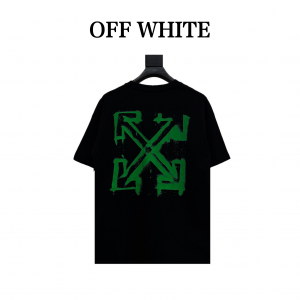 OFF WHITE オフホワイト 22ss グリーン塗装ポケット矢印限定半袖Tシャツ G422772