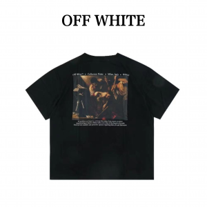 OFF WHITEC x 0 VIRGIL オフホワイト x バージル 22SS トゲクラウン宗教プリント半袖Tシャツ G422862