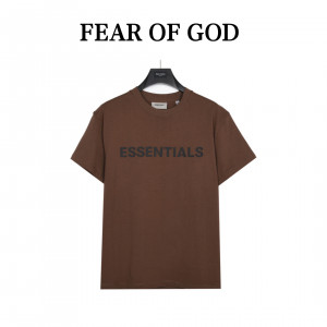 2023 FEAR OF GOD FOG x ESSENTIALS フィアオブゴッド x エッセンシャル 複線 胸 レタリング 半袖 ホットフィックス ニュー 配色 半袖Tシャツ G422417