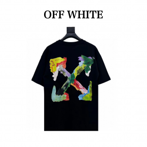 OFF-WHITE オフホワイト 23SS 油絵 水彩画 落書き 矢印 半袖Tシャツ G422120