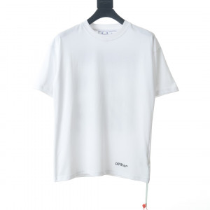 OFF WHITE OW オフホワイト スケッチ ビッグ 刺繍 ジブラ ライン 半袖Tシャツ G424837