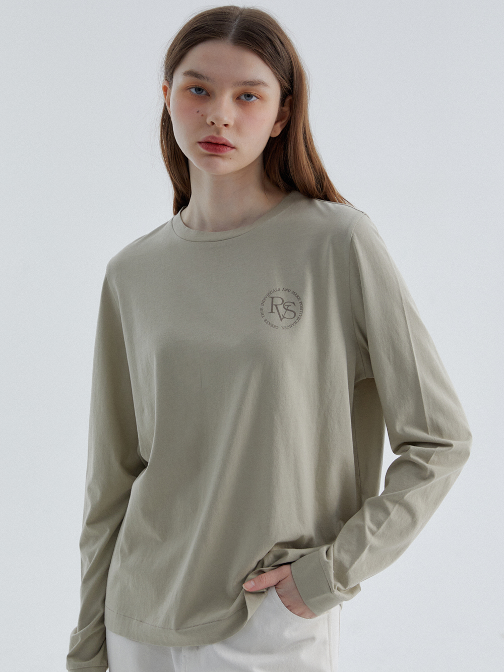 RVS Loose-fit T-Shirts Khaki