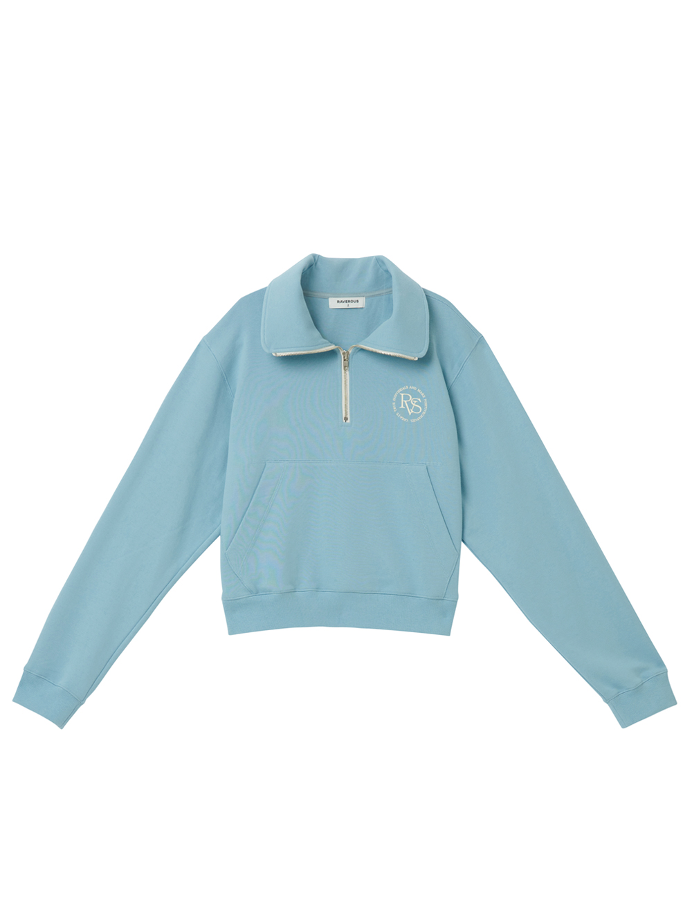 RVS High Neck Collar Sweatshirt Blue