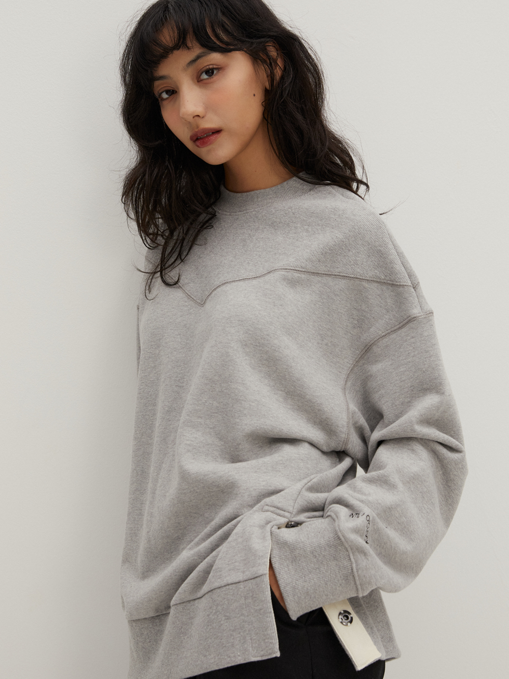 Raverous Slit Sweatshirts M/Grey