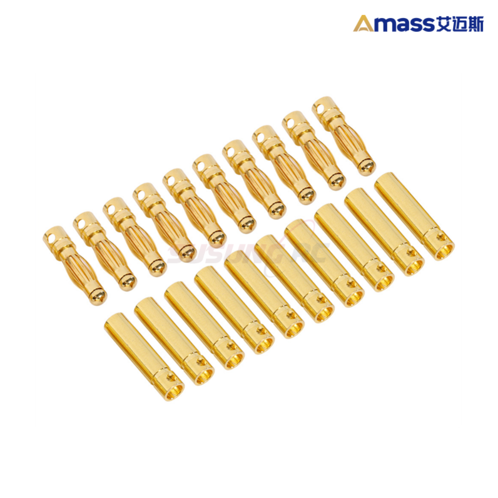 Amass 4mm 골드 커넥터 10쌍