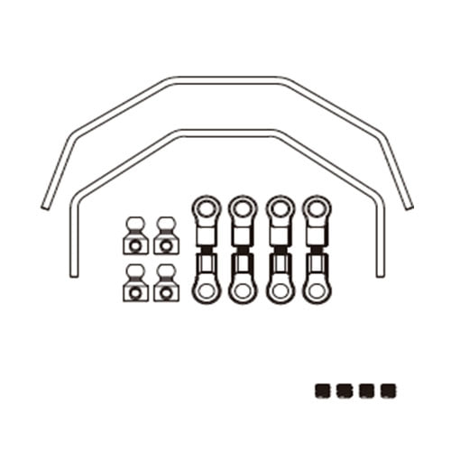 10121 MJX 10208 Front &amp; rear anti-roll bar