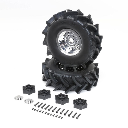 LOS44003 예약 D&amp;D Paddy Tire w/Foam, Premount (2): LMT Mega