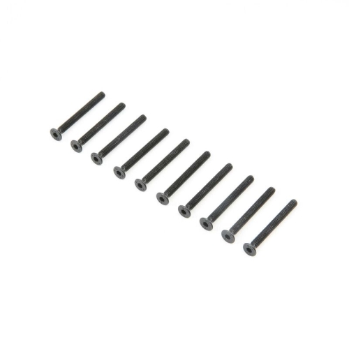 TLR235009 Flat Head Screws M3 x 30mm (10)